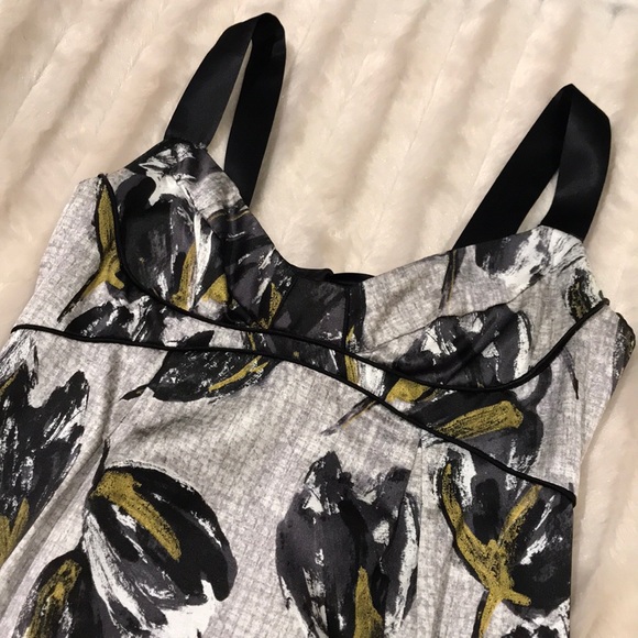 Rebecca Taylor Metallic Leaf Bustier Top Dress - Picture 2 of 7